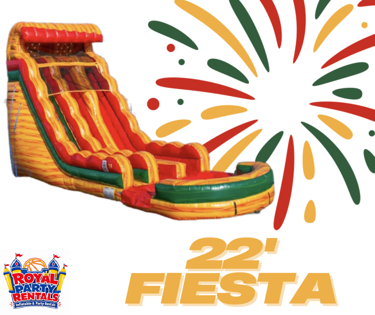 22' Fiesta Dual Lane Water Slide